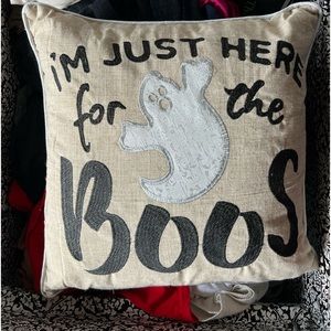 Set of TWO Halloween pillows - pet free smoke free kid free, kept stored